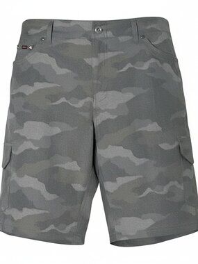 Kuhl Women's Size 16 Green Camo Shorts Freeflex Cargo Hiking Utility Outdoor